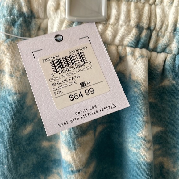 O’Neill New Tie Dye Cloud Colours Sweatpants Size M - Picture 6 of 7